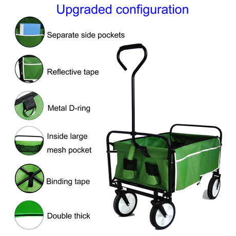 Best Online Shop in Australia - Foldable Green Wagon Cart - Emete store