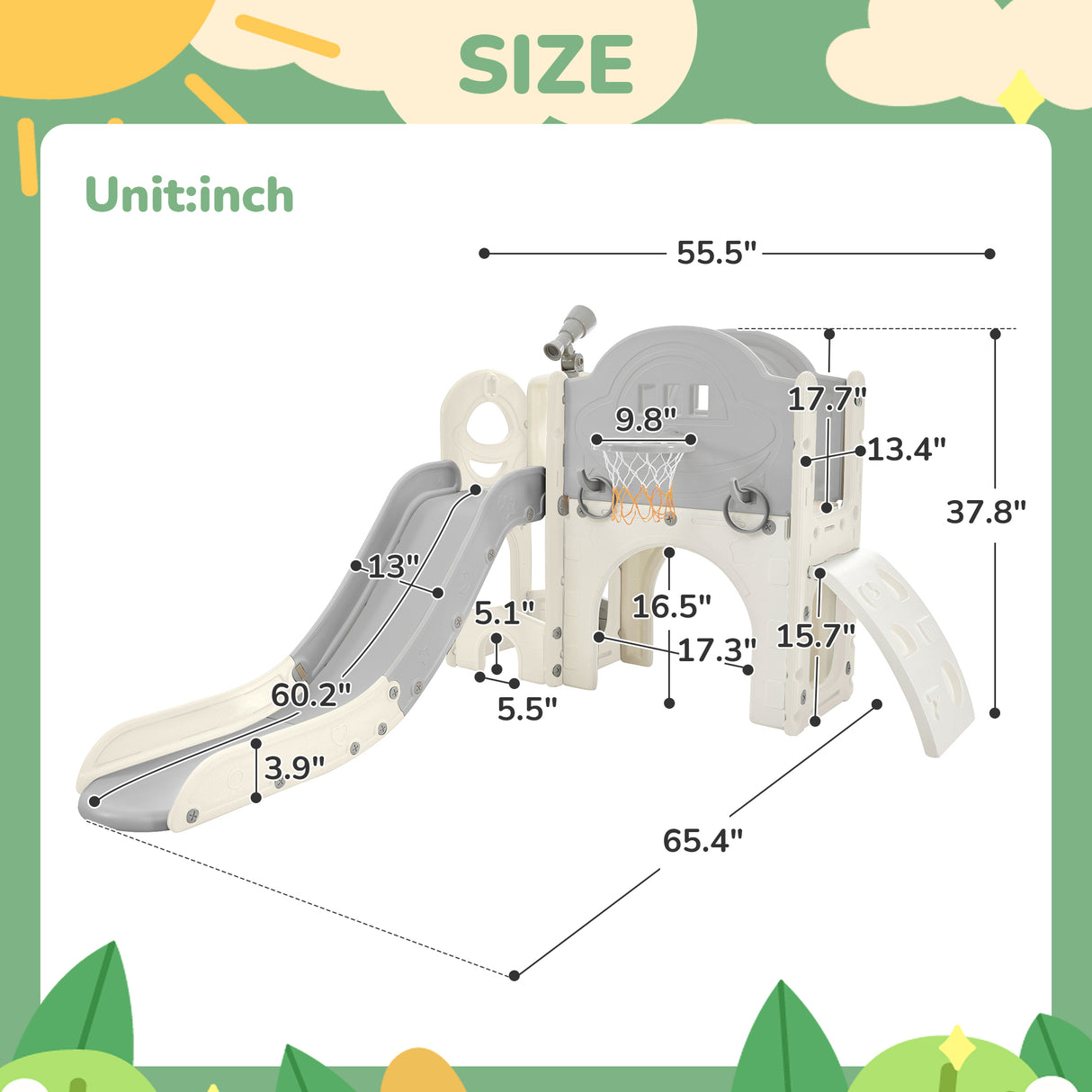 Best Online Shop in Australia - 7-in-1 Kids Spaceship Slide - Emete store