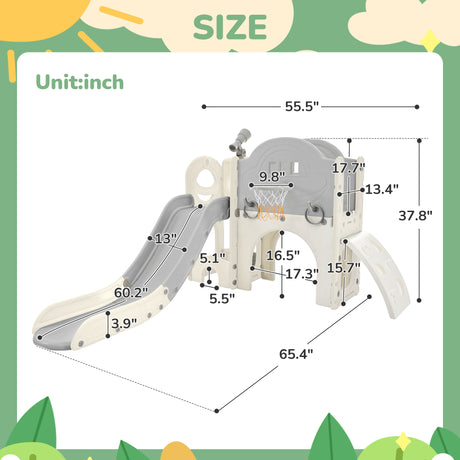Best Online Shop in Australia - 7-in-1 Kids Spaceship Slide - Emete store