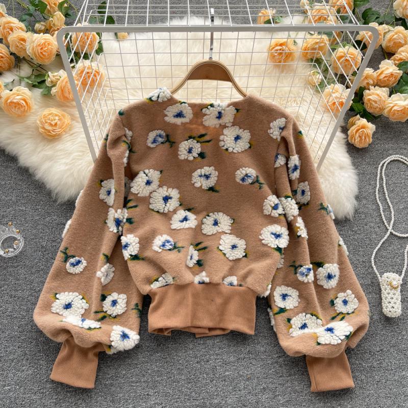 Best Online Shop in Australia - French Retro 3D Flower Cardigan - Emete store