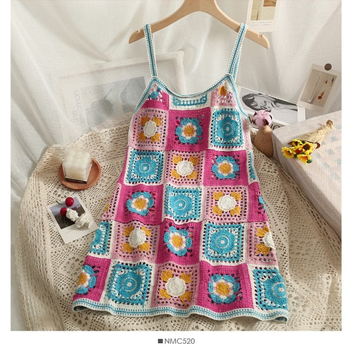 Best Online Shop in Australia - Sleeveless Crochet Beach Dress - Emete store