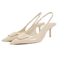 Best Online Shop in Australia - Pointed Toe Stiletto Chain Sandals - Emete store