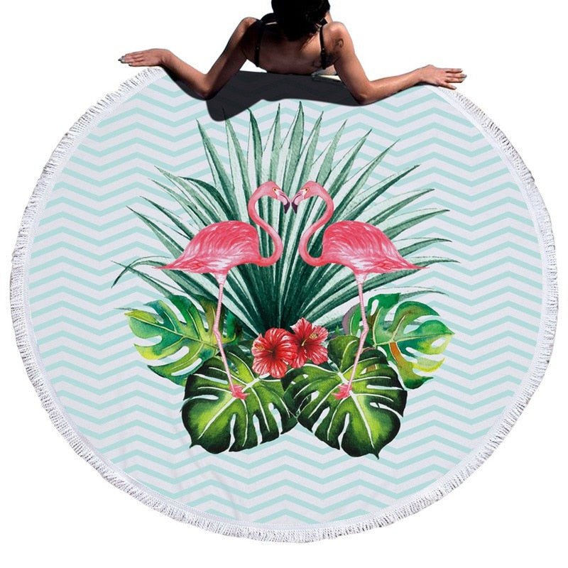 Best Online Shop in Australia - Urijk Tropical Leaf Beach Towel - Emete store
