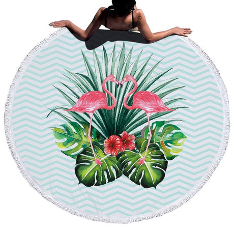Best Online Shop in Australia - Urijk Tropical Leaf Beach Towel - Emete store