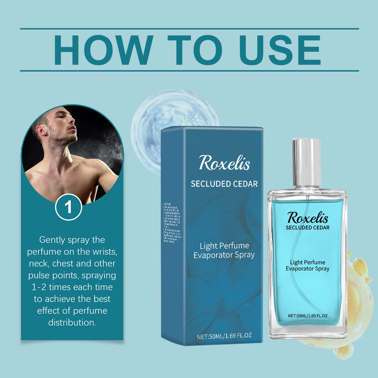 Cedar Blue Eau De Toilette, Natural, Fresh And Long-Lasting Fragrance Pheromone Fragrance Business Gentleman Charm Atmosphere Perfume - Emete store