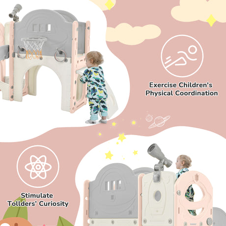 Best Online Shop in Australia - 7-in-1 Kids Slide Spaceship - Emete store