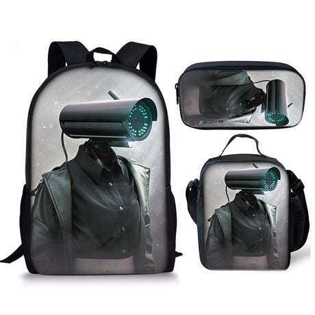 Best Online Shop in Australia - 3PC Skibidi Toilet Man Bag - Emete store