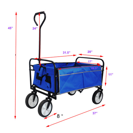 Best Online Shop in Australia - Folding Wagon Cart - Blue - Emete store