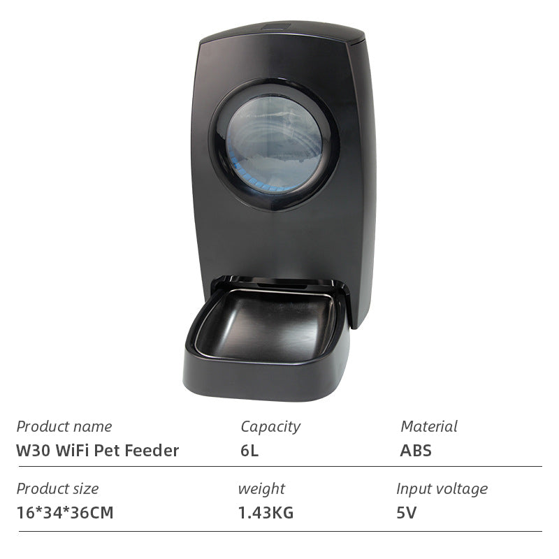 Wifi Smart APP Pet Feeder Household use Microchip Dog Automatic Pet Feeder Automatic Pet Feeder - Emete store