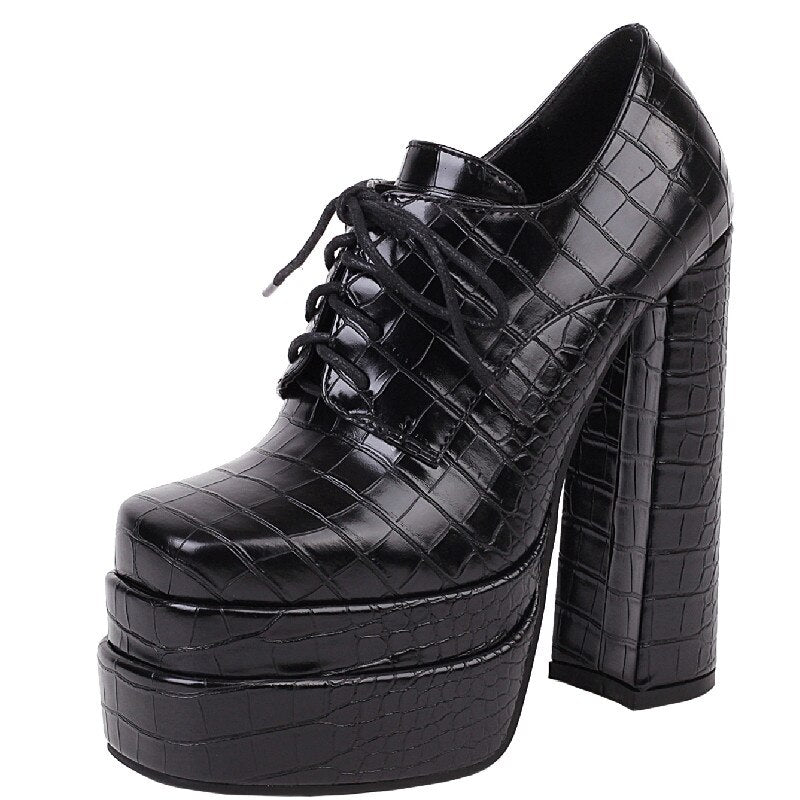 Best Online Shop in Australia - Women Square Toe High Pumps - Emete store