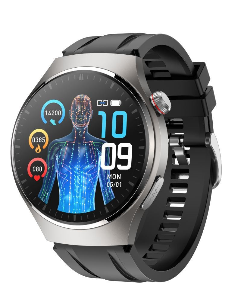 Smart watch non-invasive blood glucose measurement AMOLED ECG heart rate monitoring Bluetooth call sports watch - Emete store