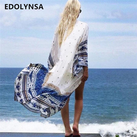 Best Online Shop in Australia - Floral Beach Cover-Up Dress - Emete store
