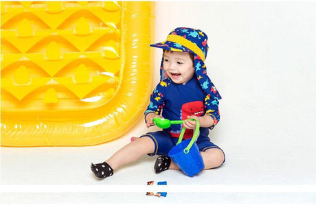 Best Online Shop in Australia - Baby Boy Blue Fish Swimwear - Emete store