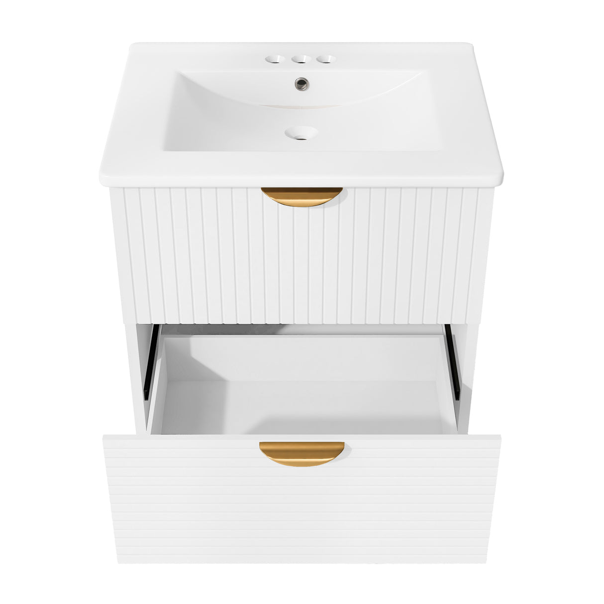 Best Online Shop in Australia - Modern 24" White Bathroom Vanity - Emete store
