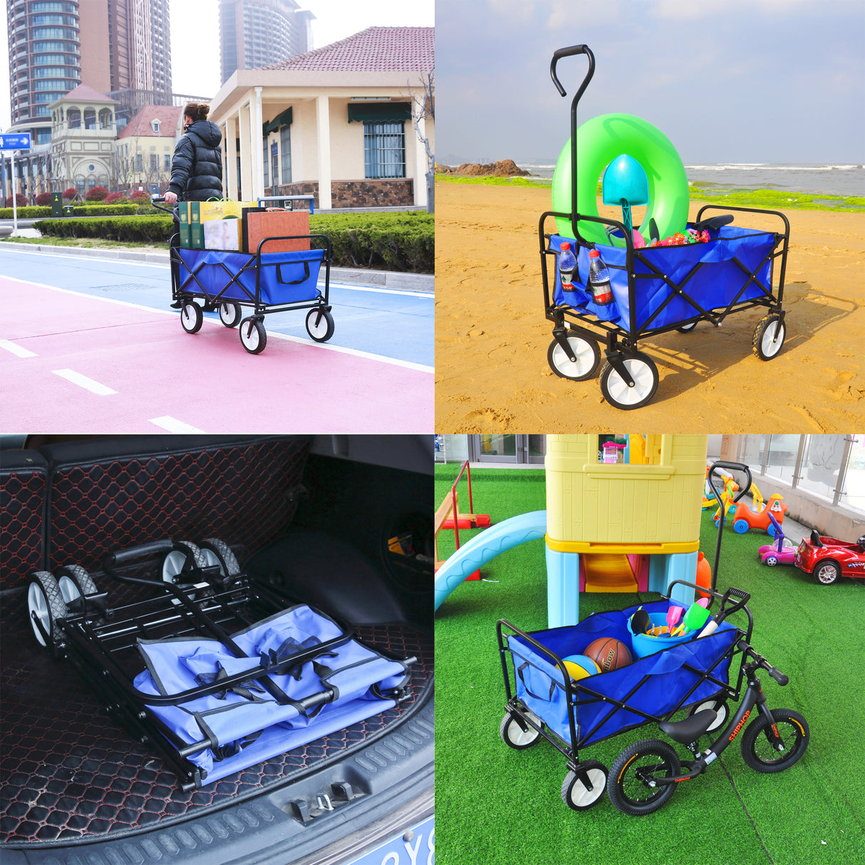 Best Online Shop in Australia - Folding Wagon Cart - Blue - Emete store