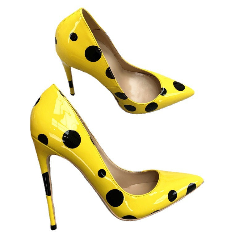 Best Online Shop in Australia - Polka Pointed Toe Stiletto Heels - Emete store