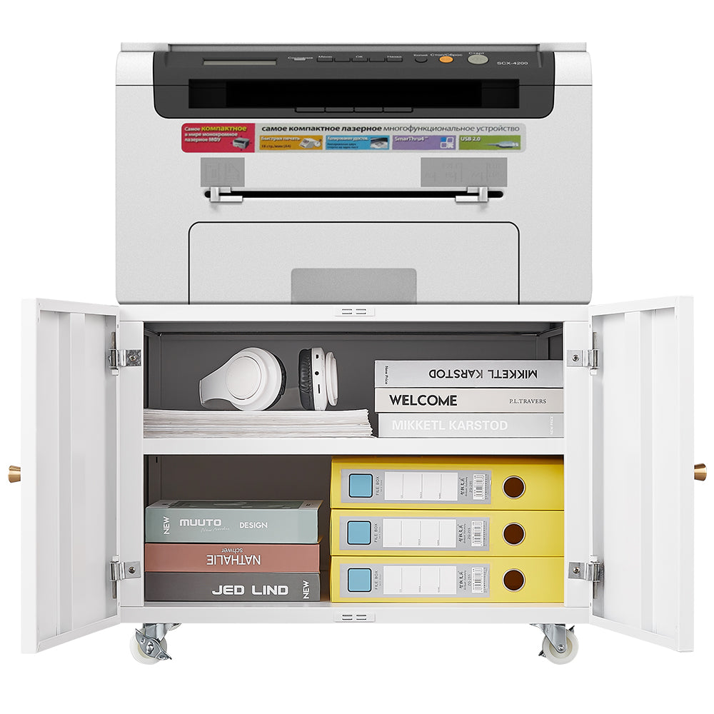 Best Online Shop in Australia - White Mobile Pedestal Cabinet - Emete store