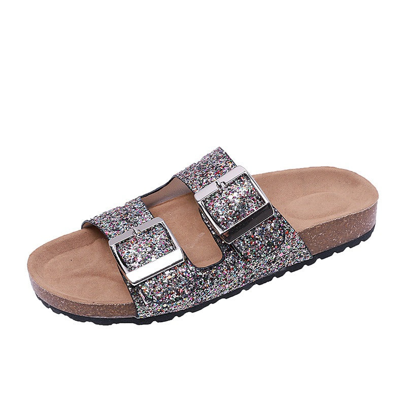 Best Online Shop in Australia - Leopard Print Buckle Slippers - Emete store