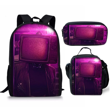Best Online Shop in Australia - 3PC Skibidi Toilet Man Bag - Emete store