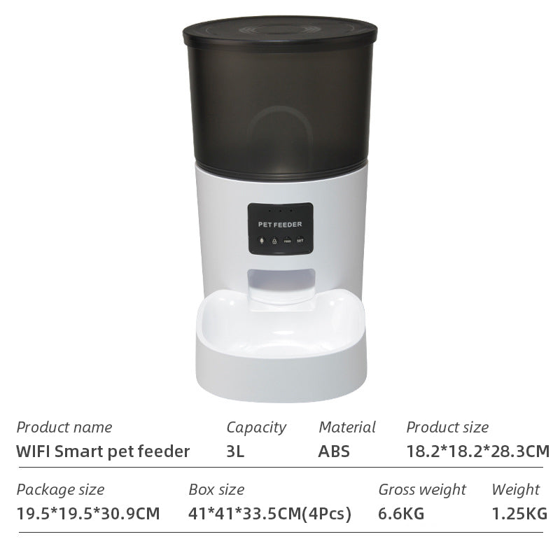 Wifi Smart APP Pet Feeder Household use Microchip Dog Automatic Pet Feeder Automatic Pet Feeder - Emete store