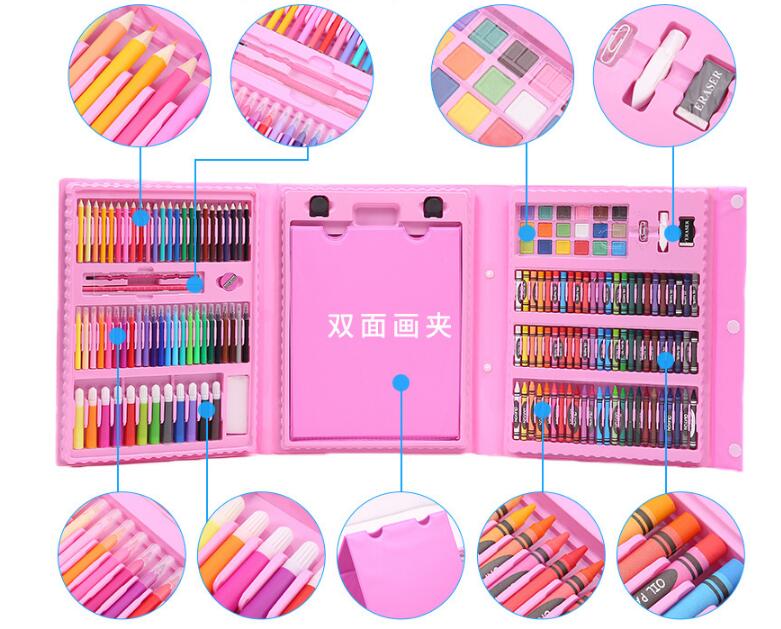 Best Online Shop in Australia - 208-Piece Kids Art Set w/ Easel - Emete store