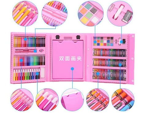 Best Online Shop in Australia - 208-Piece Kids Art Set w/ Easel - Emete store