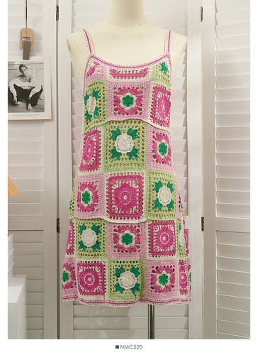 Best Online Shop in Australia - Sleeveless Crochet Beach Dress - Emete store