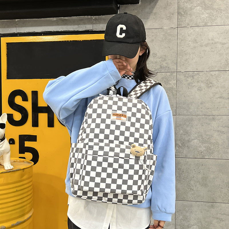 Best Online Shop in Australia - Plaid Schoolgirl Backpack - Emete store