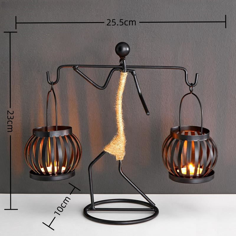 Best Online Shop in Australia - Wrought Iron Candle Holder Art - Emete store