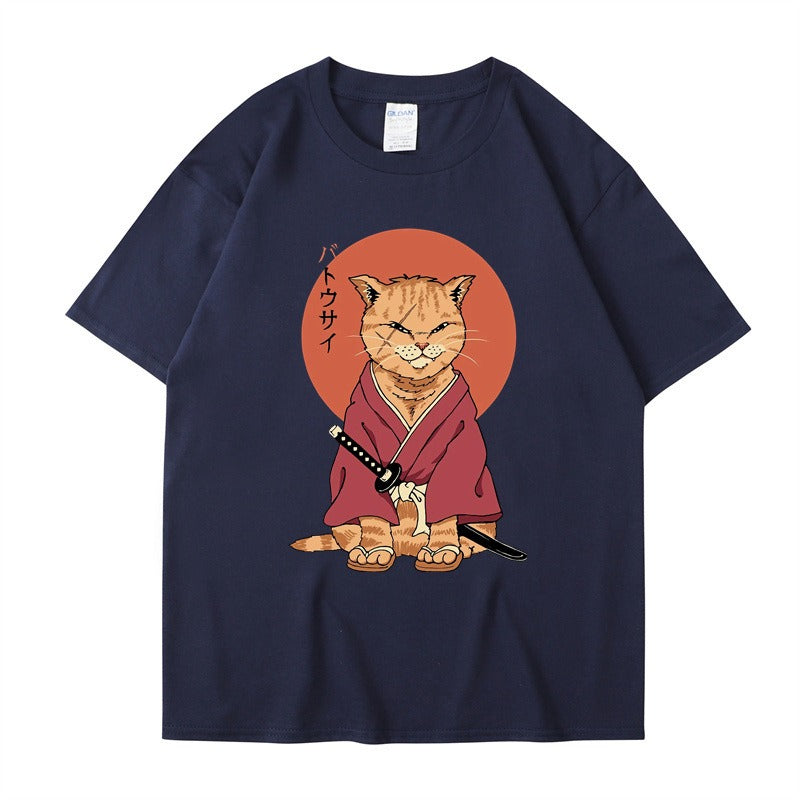 Best Online Shop in Australia - Cute ninja cat T-Shirt, summer style - Emete store