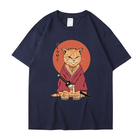 Best Online Shop in Australia - Cute ninja cat T-Shirt, summer style - Emete store
