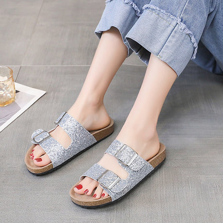 Best Online Shop in Australia - Leopard Print Buckle Slippers - Emete store