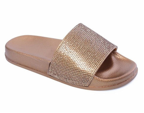 Best Online Shop in Australia - Crystal Bling Summer Slides - Emete store