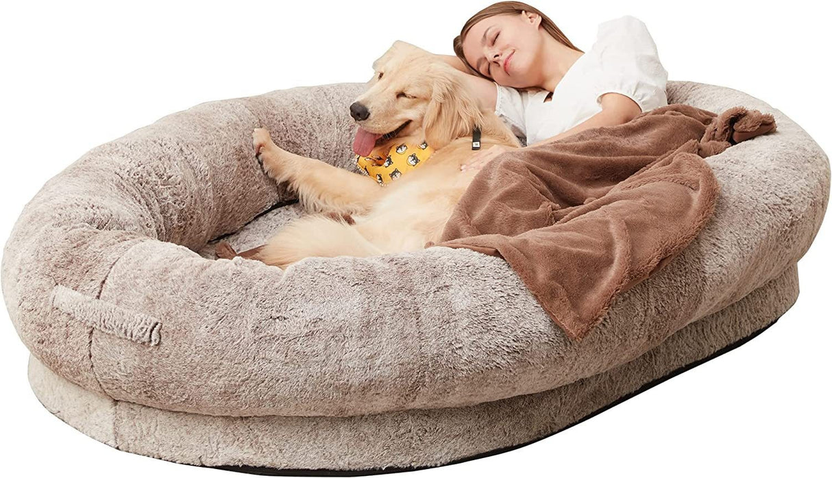 Dog Bed for Humans Portable Pet Bed Giant Dog Bed Human Bed Cat Bed Dog Bed - Emete store