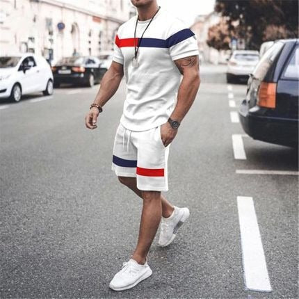 Best Online Shop in Australia - 3D Printed Men’s Casual T-Shirt Set - Emete store