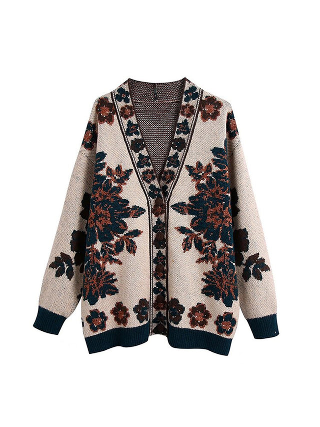 Best Online Shop in Australia - Retro Knit V-Neck Pullover - Emete store