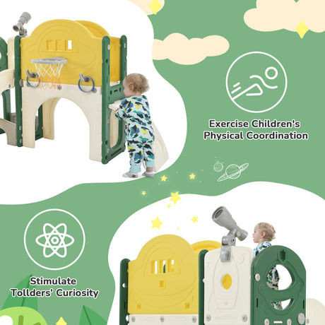 Best Online Shop in Australia - 7-in-1 Kids Slide Spaceship - Emete store