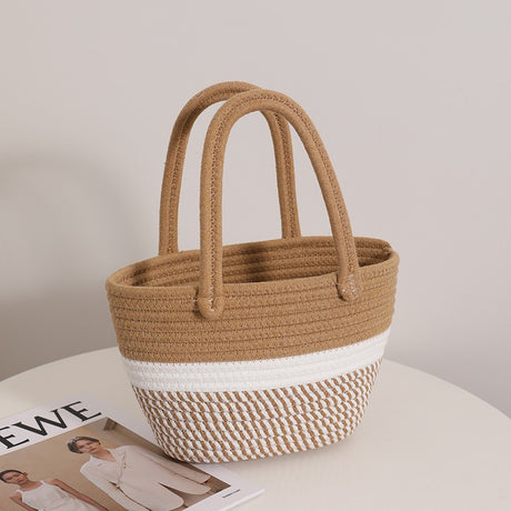 Best Online Shop in Australia - Pink Twist Cotton Thread Bag - Emete store