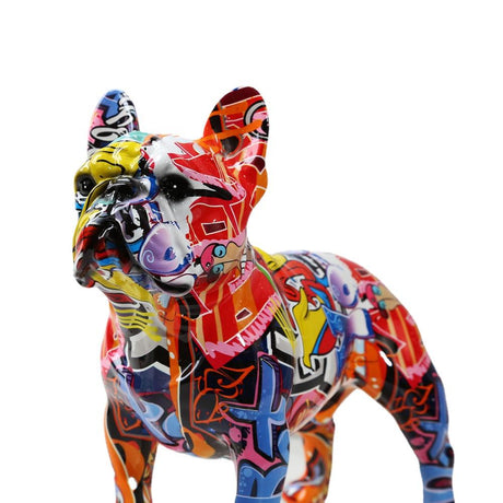 Best Online Shop in Australia - Colorful Bulldog Resin Decor - Emete store