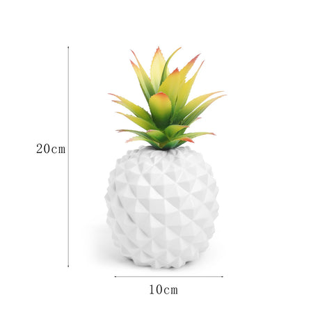Best Online Shop in Australia - White pineapple & green plant decor - Emete store