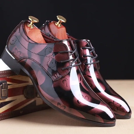 Best Online Shop in Australia - Luxury Floral Leather Oxford - Emete store