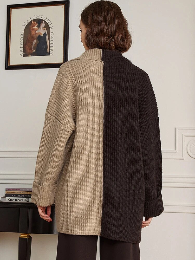 Best Online Shop in Australia - Women’s Colorblock Knit Cardigan - Emete store