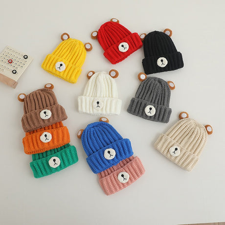 Best Online Shop in Australia - Cute Bear Baby Woolen Hat – Trendy - Emete store
