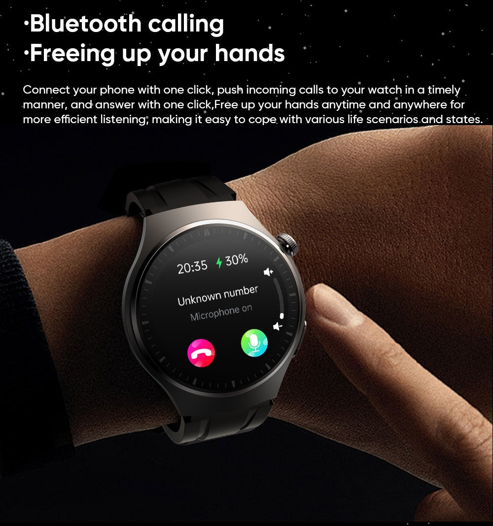 Smart watch non-invasive blood glucose measurement AMOLED ECG heart rate monitoring Bluetooth call sports watch - Emete store
