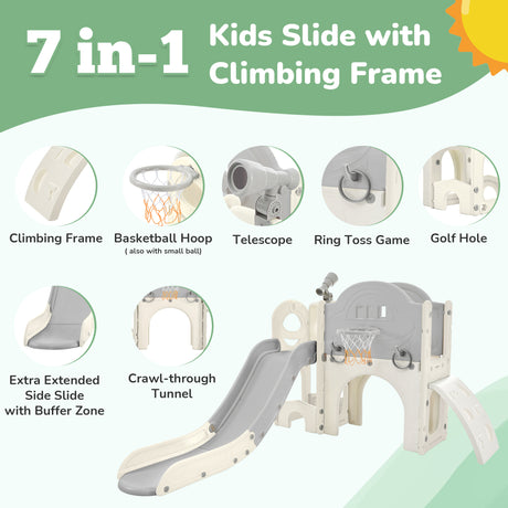 Best Online Shop in Australia - 7-in-1 Kids Spaceship Slide - Emete store