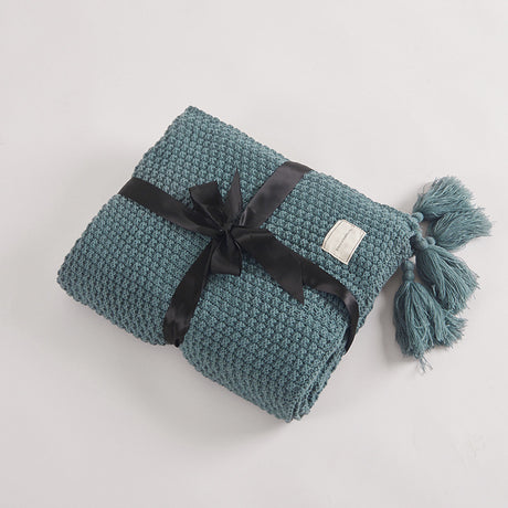 Best Online Shop in Australia - Cozy Tassel Wool Knitted Blanket - Emete store