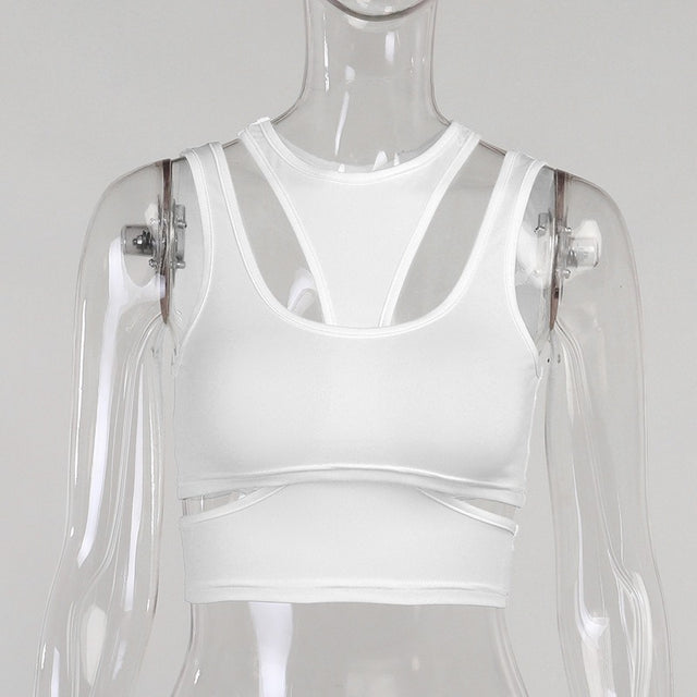 Best Online Shop in Australia - Solid color chest sleeveless top - Emete store
