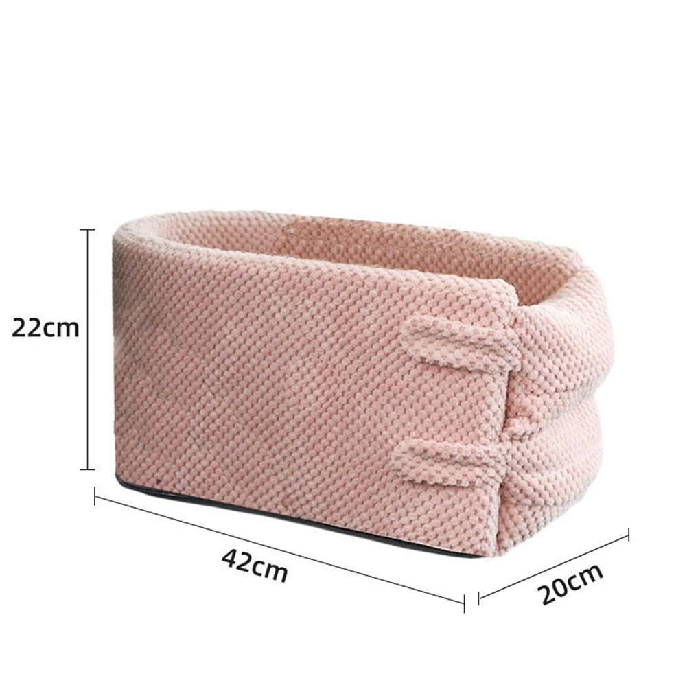 Puppy Cat Bed Car Console Pet Litter Portable Car Handrail Dog Cat Mat Travel Bed Safety Pet Seat - Emete store