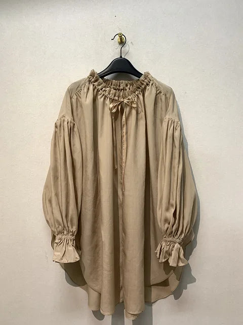 Best Online Shop in Australia - Vintage V Neck Lace Up Shirts - Emete store