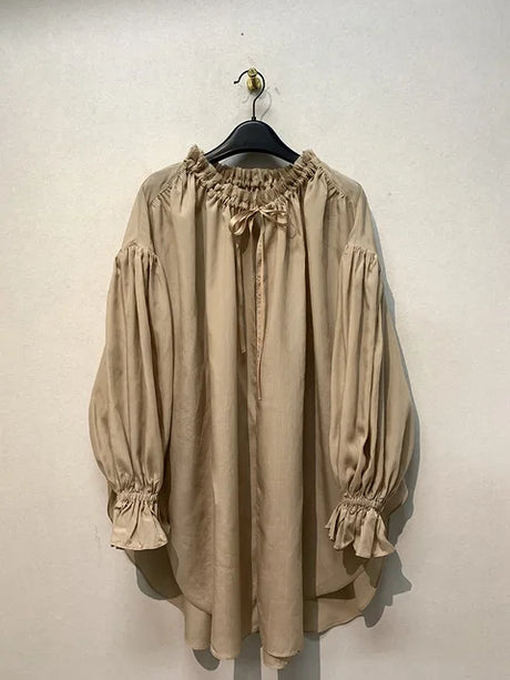 Best Online Shop in Australia - Vintage V Neck Lace Up Shirts - Emete store